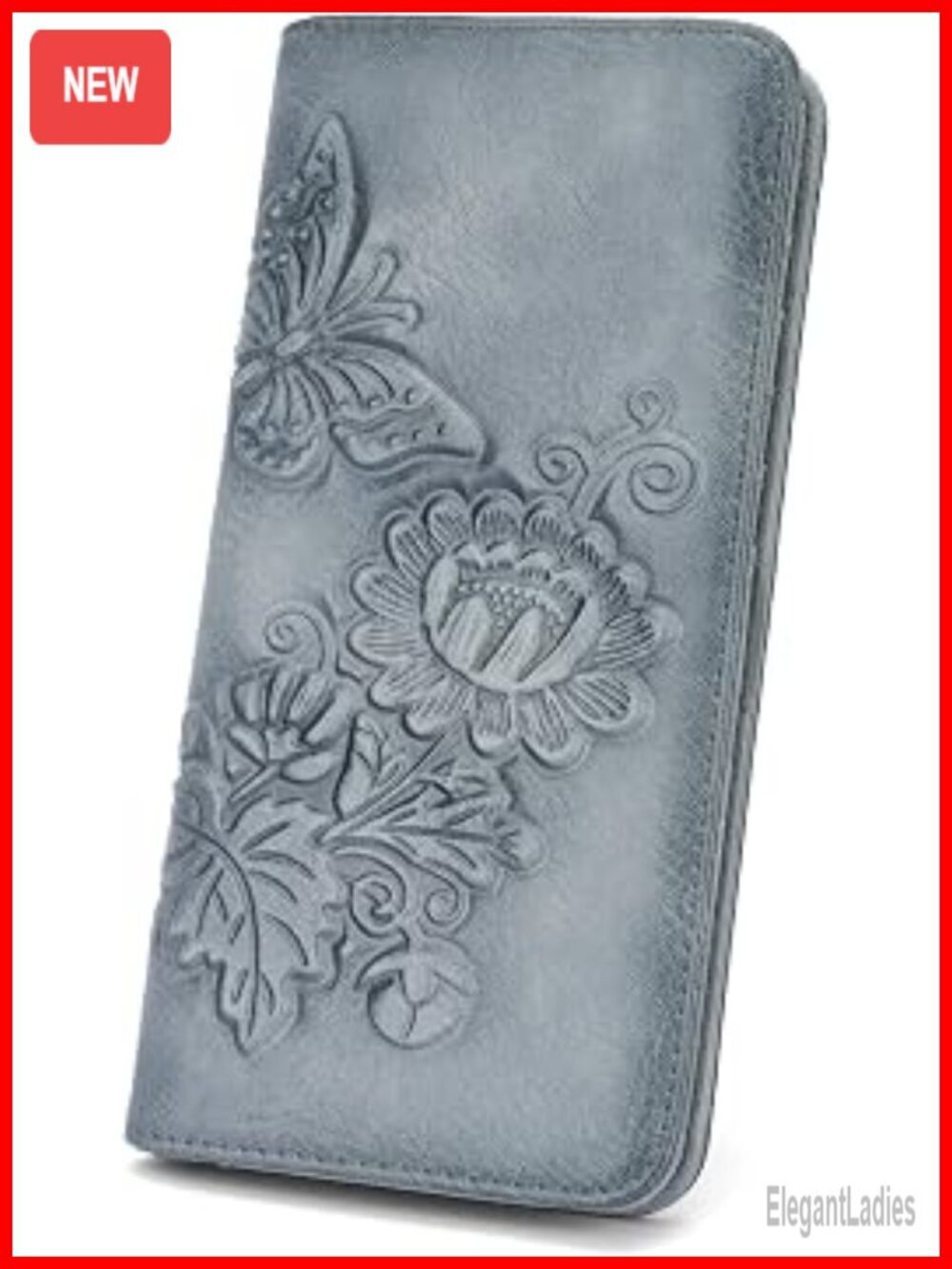 Vegan Leather Ultra Slim RFID Blocking Bifold Wallet with 11 Card Slots